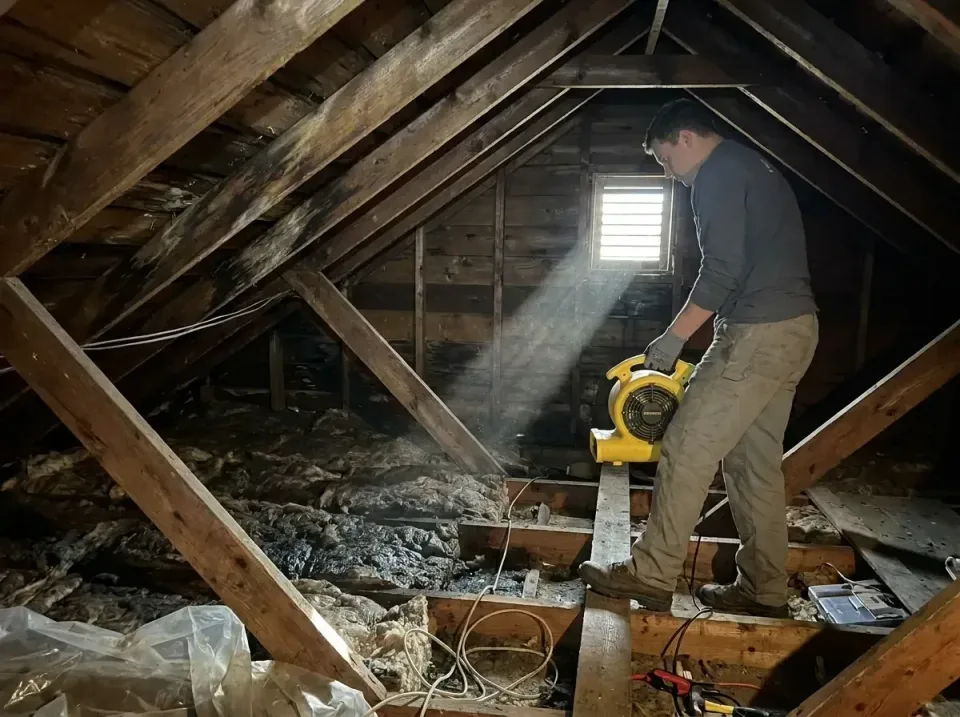 attic-water-damage-drying-proc-007 — frequently asked questions, Emergency Water Extraction & 24/7 Flood Response in Matthew…